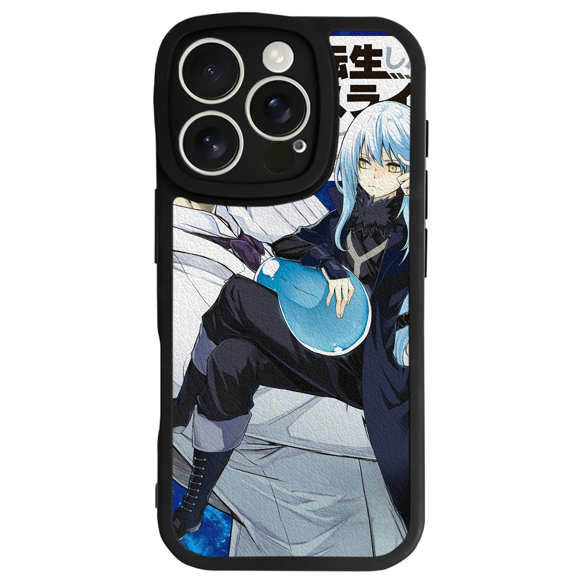 （画像用） 転スラ Regarding Reincarnated to Slime 【iPhone 16シリーズ対応】シリコンスマホケース（レザー調） 材質：シリコン